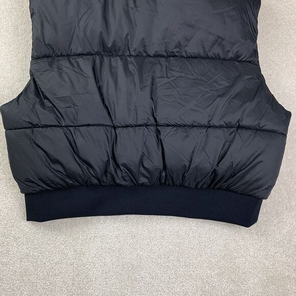 NWT Victoria's Secret Pink Crop Puffer Sleeveless Vest Black - Picture 7 of 11